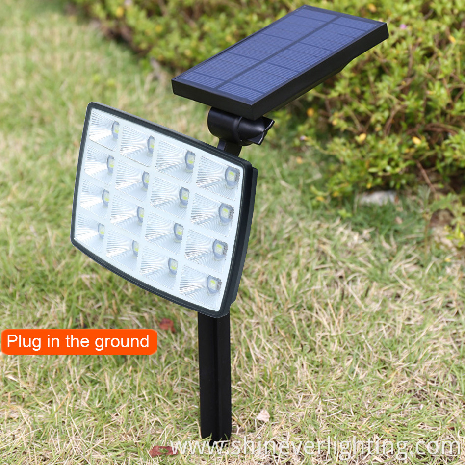 Solar-Powered Fixed Colorful Garden Lighting Fixture